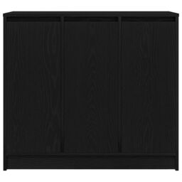 Berkfield Home Sideboard Black Oak 85x34x76 cm Engineered Wood - Size: 85 x 34 x 76 cm - thumbnail 6