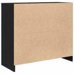 Berkfield Home Sideboard Black Oak 85x34x76 cm Engineered Wood - Size: 85 x 34 x 76 cm - thumbnail 8