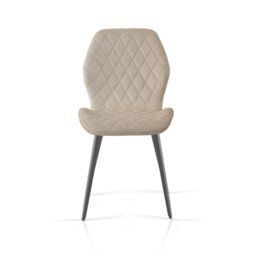 SONARA Modern Velvet Dining Chairs Set of 4 with Ergonomic Curved Backrest in Beige - thumbnail 6