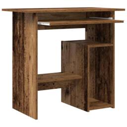 Berkfield Home Elegant Desk Old Wood 80x45x74 cm Engineered Wood in Brown - Size: 80 x 45 x 74 cm - thumbnail 7