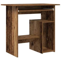 Berkfield Home Elegant Desk Old Wood 80x45x74 cm Engineered Wood in Brown - Size: 80 x 45 x 74 cm - thumbnail 3