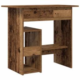 Berkfield Home Elegant Desk Old Wood 80x45x74 cm Engineered Wood in Brown - Size: 80 x 45 x 74 cm - thumbnail 6