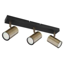 Netlighting Robby Ceiling Spotlight Bar Matt Black 3x GU10 - thumbnail 2