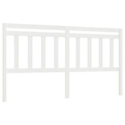 Berkfield Home Bed Headboard White 186x4x100 cm Solid Wood Pine - Size: 186 x 4 x 100 cm - thumbnail 2
