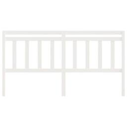 Berkfield Home Bed Headboard White 186x4x100 cm Solid Wood Pine - Size: 186 x 4 x 100 cm - thumbnail 3
