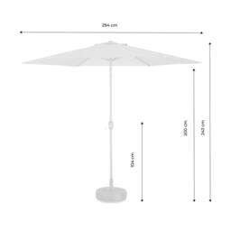 sweeek 3m Round Centre Pole Parasol in Turquoise - thumbnail 5