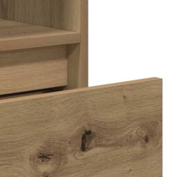 Berkfield Home Modern Book Cabinet Artisan Oak 36x30x171 cm Engineered Wood in Brown - Size: 36 x 30 x 171 cm - thumbnail 8