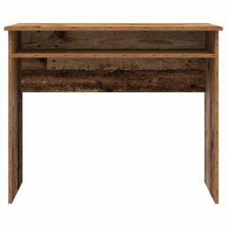 Berkfield Home Desk Old Wood 90x50x74 cm Engineered Wood in Brown - Size: 90 x 50 x 74 cm - thumbnail 4