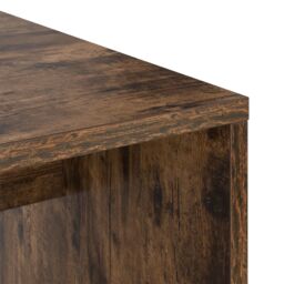Berkfield Home Smoked Oak Writing Desk Smoked Oak Engineered wood Medium Storage in Brown - thumbnail 7