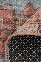 Kukoon 80x150cm Terra Washable Indoor Doormat Front Door Entrance Rug in Terracotta - Size: 80 cm x 150 cm - thumbnail 2
