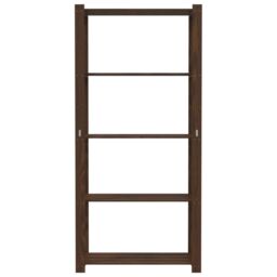 Berkfield Home 5-Tier Storage Rack Brown 80x38x170 cm Solid Wood Pine - Size: 80 x 38 x 170 cm - thumbnail 3