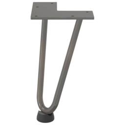 Berkfield Home Hairpin Table Legs 4 pcs Natural Steel 20 cm Solid Steel in Silver - thumbnail 5