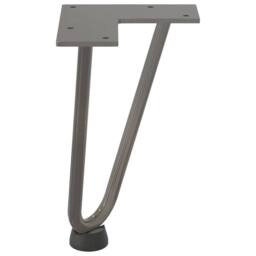 Berkfield Home Hairpin Table Legs 4 pcs Natural Steel 20 cm Solid Steel in Silver - thumbnail 6
