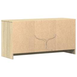 Berkfield Home TV Cabinet with LED Sonoma Oak 100x34x50 cm Engineered Wood in Light Brown - Size: 100 x 34 x 50 cm - thumbnail 8