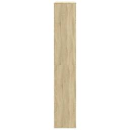 Berkfield Home Room Divider Sonoma Oak 100x33x187.5 cm Engineered Wood in Light Tan - thumbnail 5