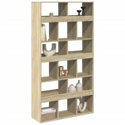 Berkfield Home Room Divider Sonoma Oak 100x33x187.5 cm Engineered Wood in Light Tan