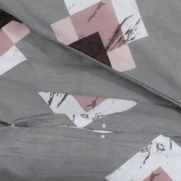 Berkfield Home Elegant Duvet Cover Set Grey 220x240 cm Cotton - thumbnail 4