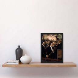 Artery8 The Orchestra at the Opera Edgar Degas Vintage Framed Wall Art Print - Size: A4 - thumbnail 4