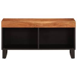 Berkfield Home TV Cabinet 85x33x43.5 cm Solid Wood Acacia in Brown - thumbnail 3