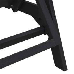 Berkfield Home Modern 3 Piece Garden Lounge Set - Black HDPE - thumbnail 7