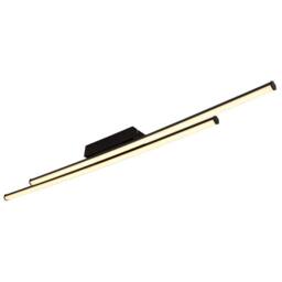 Netlighting Kirina Integrated LED Semi Flush Ceiling Light Matt Black 2x LED 3000K