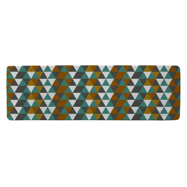 Benjamin Tate Design Autumn Geometric Triangles Runner Rug in Natural - Size: 67 cm x 230 cm - image 1