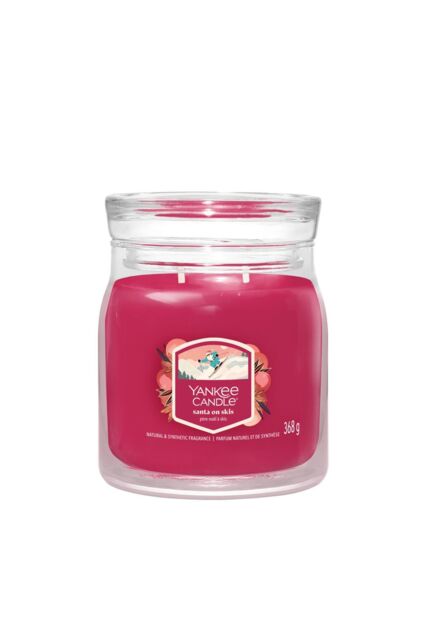Yankee Candle Women's Signature Medium Jar Santa On Skis - image 1
