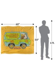 Warner Brothers Scooby Doo Officially Licensed Silky Touch Super Soft Throw Blanket 152 x 127 cm in White - thumbnail 5