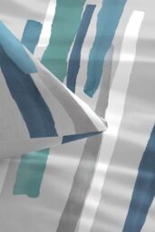 Fusion 'Clifton' Colourful Abstract Print Duvet Cover Set in Teal - Size: Single - thumbnail 3