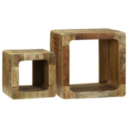 Berkfield Home TV Unit 36x36x30 cm Solid Wood Mango in Brown - Size: 36 x 36 x 30 cm - thumbnail 8