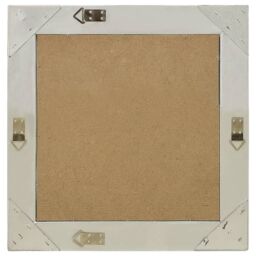 Berkfield Home Wall Mirror Baroque Style 50x50 cm Silver - thumbnail 3
