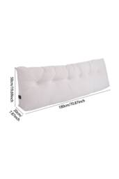 Washable Wedge Headboard Pillow with Storage Pocket in White - Size: Large - thumbnail 9