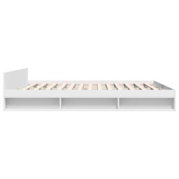Berkfield Home Bed Frame with Drawers without Mattress White 180x200 cm Super King - thumbnail 5
