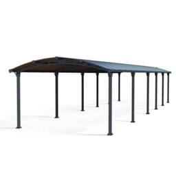 Palram Arcadia Carport 12700 - Polycarbonate - L1290 x W359 x H242 - Grey - thumbnail 1