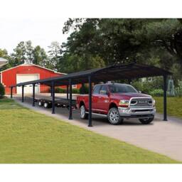 Palram Arcadia Carport 12700 - Polycarbonate - L1290 x W359 x H242 - Grey - thumbnail 2