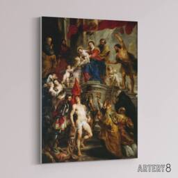 "Artery8 Peter Paul Rubens Mystic Marriage of Saint Catherine Canvas Art Print - Size: W12"" x H16""" - thumbnail 2