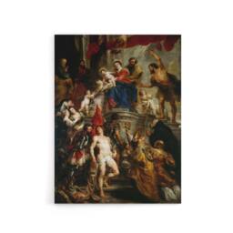 "Artery8 Peter Paul Rubens Mystic Marriage of Saint Catherine Canvas Art Print - Size: W12"" x H16""" - thumbnail 1