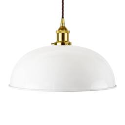 SE Home White Worcester Pendant Light - Gold - Brown Twisted - thumbnail 1