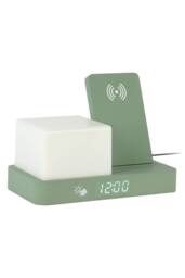 PRESENT TIME Karlsson Alarm Clock Retro W. Night LED - Jungle Green - thumbnail 4
