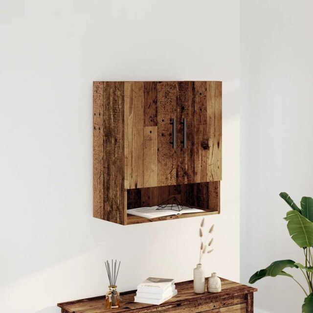 Berkfield Home Wall Cabinet Old Wood 60x31x70 cm Engineered Wood in Brown - Size: 60 x 31 x 70 cm - image 1