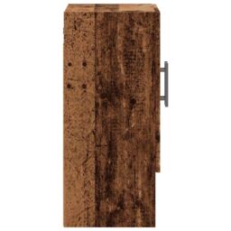 Berkfield Home Wall Cabinet Old Wood 60x31x70 cm Engineered Wood in Brown - Size: 60 x 31 x 70 cm - thumbnail 5
