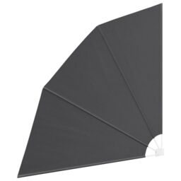 Berkfield Home Balcony Privacy Screen Folding Manual Black 210 x 210 cm Fabric - thumbnail 4