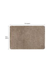 JVL Kensington Machine Washable Barrier Doormat 50x75cm Brown - Size: 50 cm x 75 cm - thumbnail 4