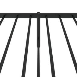 Berkfield Home Metal Bed Frame with Headboard Black 107x203 cm - thumbnail 8
