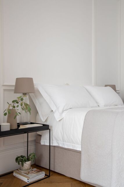 Soak&Sleep White 200TC Egyptian Cotton 30cm Fitted Sheet - Size: Double Fitted - image 1