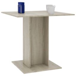 Berkfield Home Dining Table Sonoma Oak 80x80x75 cm Engineered Wood in Brown - Size: 80 x 80 x 75 cm - thumbnail 5