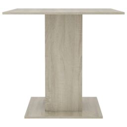 Berkfield Home Dining Table Sonoma Oak 80x80x75 cm Engineered Wood in Brown - Size: 80 x 80 x 75 cm - thumbnail 4