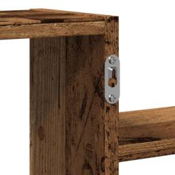 Berkfield Home Durable Wall Shelf Old Wood 104x15x49 cm Engineered Wood in Brown - Size: 104 x 15 x 49 cm - thumbnail 9