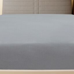 Berkfield Home Jersey Fitted Sheet Grey 100x200 cm Cotton - thumbnail 3