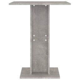 Berkfield Home Bistro Table Concrete Grey 60x60x75 cm Engineered Wood - Size: 60 x 60 x 75 cm - thumbnail 4